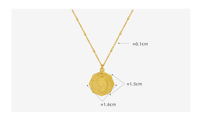 Coin Embossed Necklace