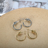 C-shaped earrings