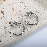 C-shaped earrings