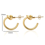 C-shaped earrings