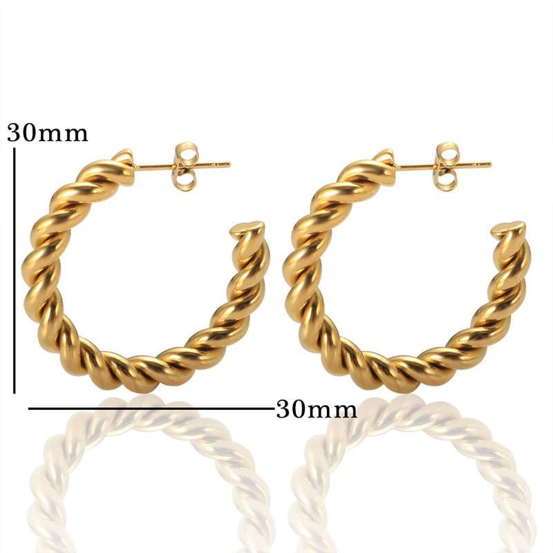 Twist Stud Earrings