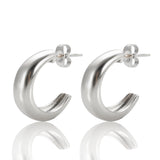 Solid C-Shaped Earrings