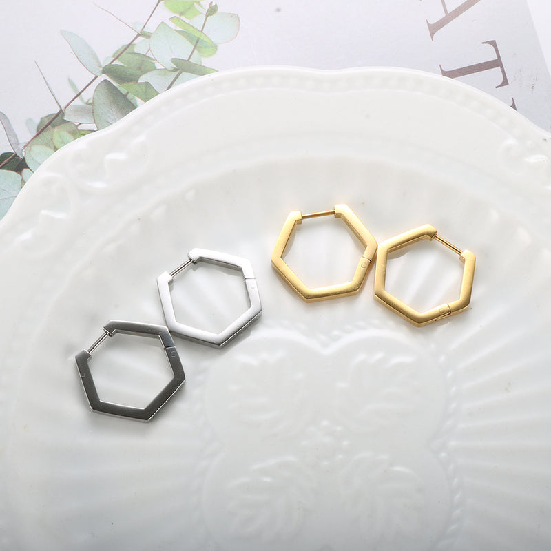 Hexagon Earrings