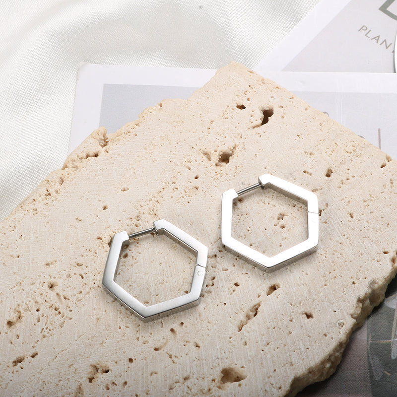 Hexagon Earrings