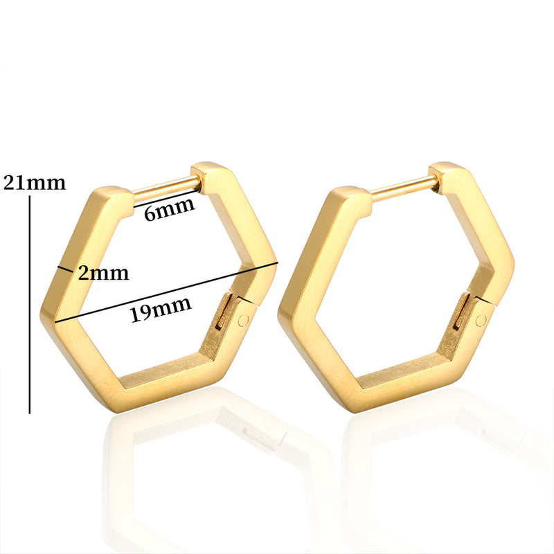 Hexagon Earrings