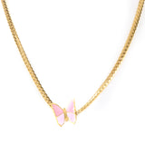 Butterfly Cuban Necklace