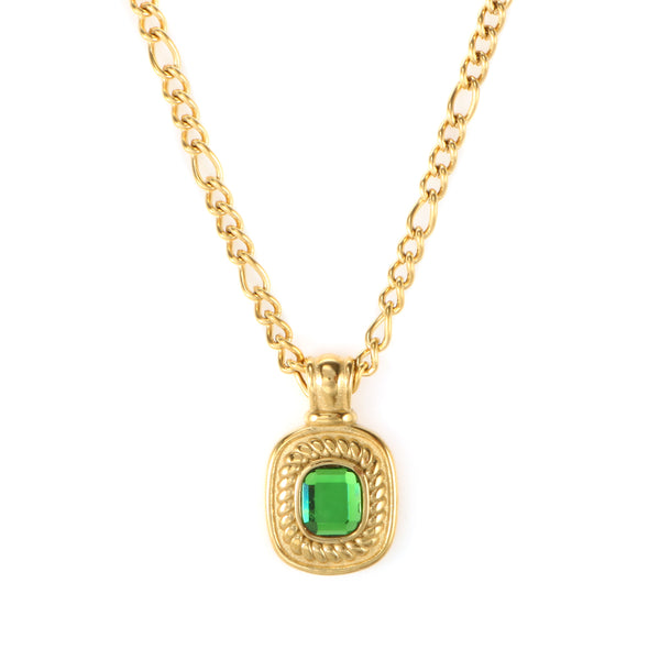 Zircon Pendant Necklace