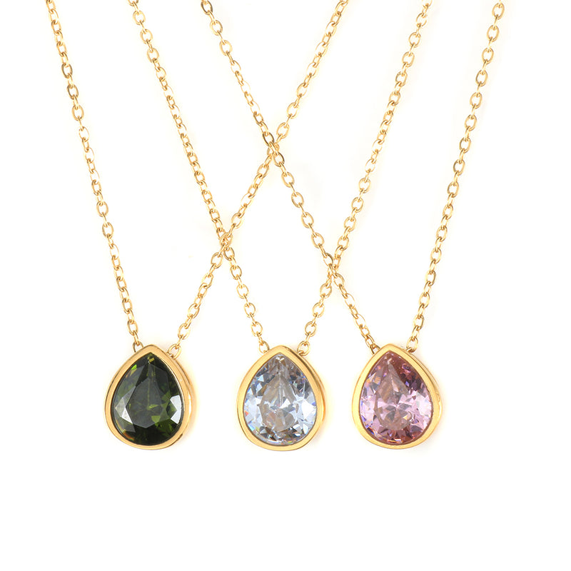 Waterdrop Zircon Necklace