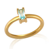 Baguette Zircon Ring