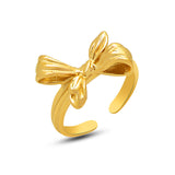 three-dimensional bow open ring