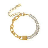 Chunky Chain Zircon Bracelet