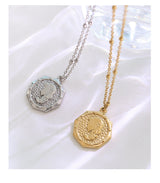 Coin Embossed Necklace