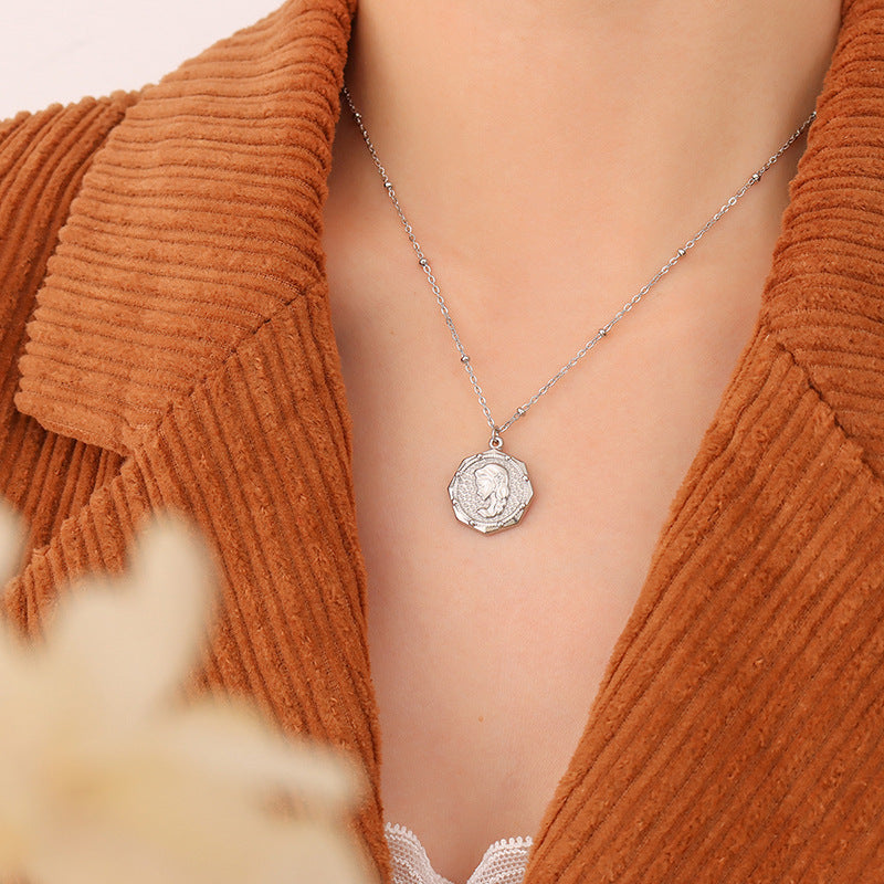 Coin Embossed Necklace