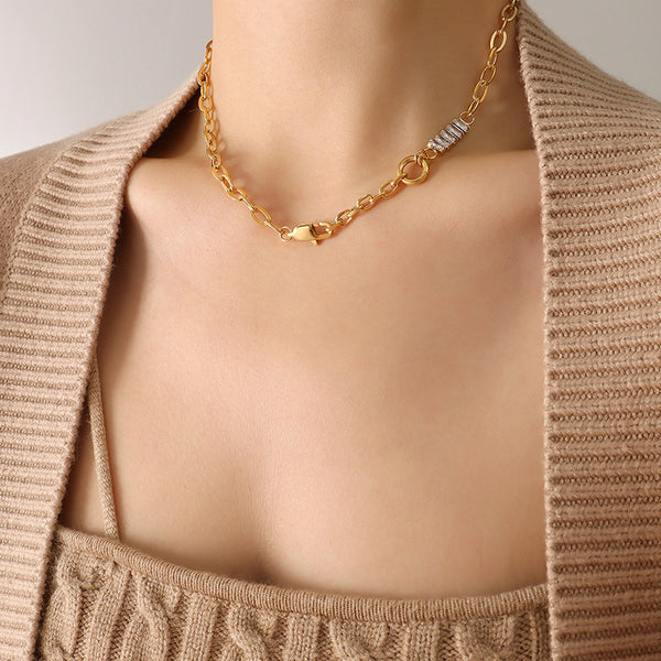 Zircon Chain Necklace