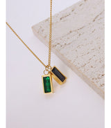 Emerald Zircon Necklace